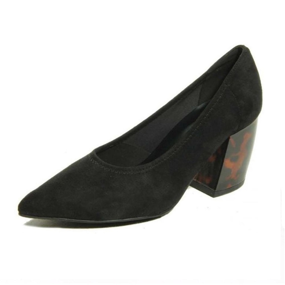 Black Tortoise Heels- Vaneli